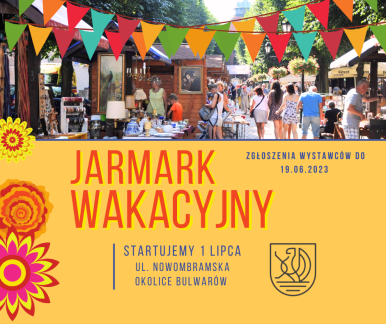 Zapraszamy wystawców do udziału w Słupskim Jarmarku Wakacyjnym 2023